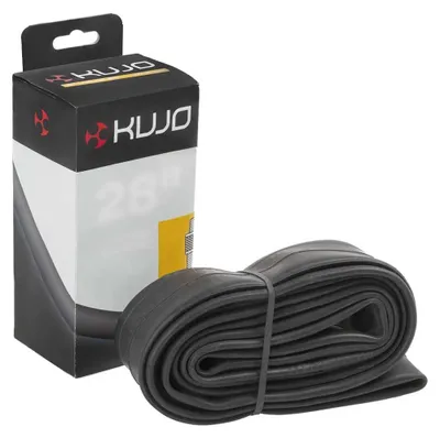 Image de Kujo Chambre à air de vélo 12 - 28 pouces Chambre à air de vélo AV FV Valve automatique Schrader Valve française Sclaverand Chambre à air universelle