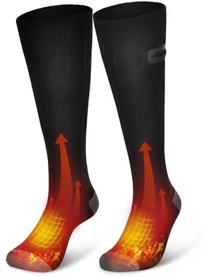 Produktbild von USB Heizsocken, Elektrisch beheizbare Socken,waschbar, Thermosocken, für Outdoor-Aktivitäten wie Arbeit, Angeln, Wandern und Camping, 50 °C / 122 °F