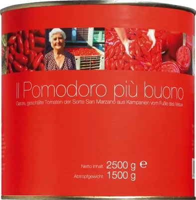 Produktbild von Il pomodoro più buono Pomodoro San Marzano / Rote Tomaten ganz & geschält 2500 gr.
