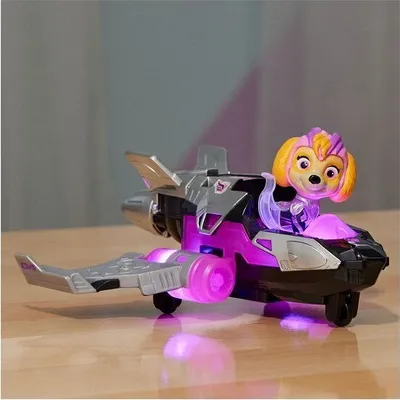 Produktbild von Paw Patrol Der Mighty Kinofilm Flugzeug von Skye mit Welpenfigur Spielzeug