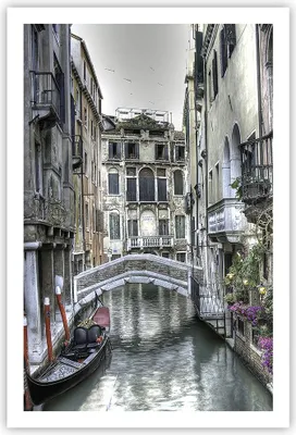 Produktbild von Poster - Poster ohne Rahmen - Venedig Brücke Wasser - 61x91,5 cm - Wand Bild - Wanddeko - Wandbilder - Kunstposter - Wandposter - Bilder - Kunstdruck - Wanddekoration - Wandbild - P2XPA61x91-3522