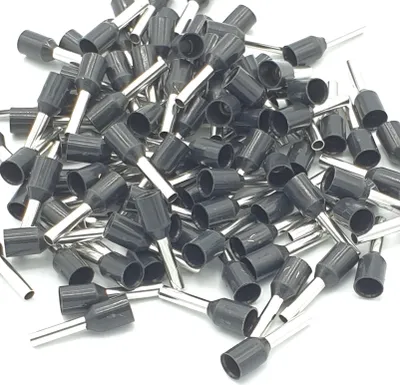 Produktbild von 100 Stück 1,5mm² isolierte schwarze Einzelkabelschuhe