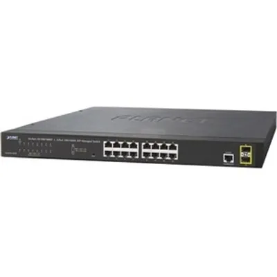 Produktbild von PLANET GS-4210-16T2S, Managed, L2/L4, Gigabit Ethernet (10/100/1000), Vollduplex, Rack-Einbau, 1U
