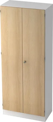 Produktbild von Hammerbacher Flügeltürenschrank V6100/W/E/SG 5OH weiß/eiche