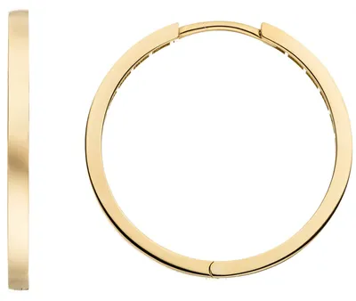 Produktbild von Ohrringe Creolen aus 333 Gold Gelbgold Ø 24,9mm flach glänzend Ohrschmuck