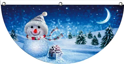 Image de Drapeau de Noël Outdoor Hanging L��fter décoration semi-circulaire pour T��ren décoration intérieure