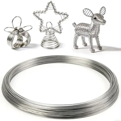 Edelstahldraht 1,5 mm x 60 m, Basteldraht, silber