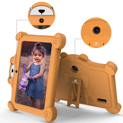 Image de Tablette éducative pour enfants - K7 : tablette pour enfants avec écran IPS de 17,8 cm, système Android 11, 2 Go de RAM, 32 Go de stockage, Wi-Fi, couleur orange