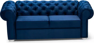Produktbild von ELEGANTES VALENTINO 2-SITZER-SOFA (Dunkelblau - Kronos 09)