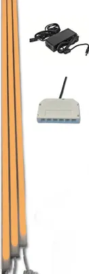 Produktbild von 7169 LED Leuchte Kunststoff Schiene weiß 3x125cm ORANGE Komplett-Set