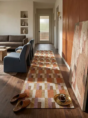 Teppich Orange-Natur Textur Detail Materialqualität Läufer_#sku_SAF503119377004#