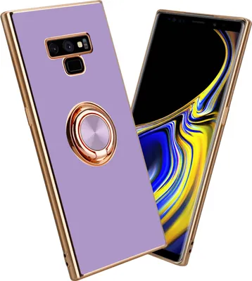 Obrázok produktu pre Cadorabo ochranné puzdro pre Samsung Galaxy NOTE 9 vo fialovej farbe kryt fotoaparátu ochrana magnetický držiak do auta