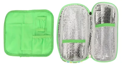 Produktbild von Insulin-Kühltasche für Reisen, mehrlagig, leicht, tragbar, für Diabetiker, Grün