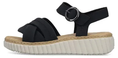 Immagine prodotto di Sandali con zeppa da donna Rieker, colore nero, taglia 40