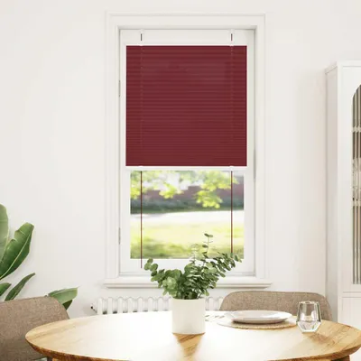 Image de vidaXL Plissé rouge bordeaux 65x150 cm Largeur du tissu 64,4 cm Polyester