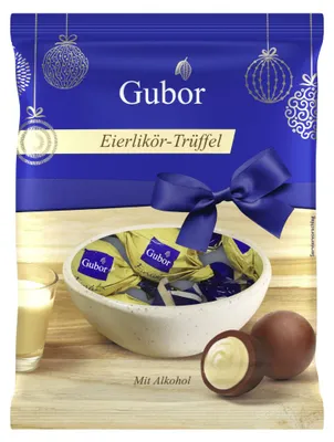 Produktbild von Riegelein Gubor Eierlikör Trüffel Kugeln Vollmilchschokolade 100g