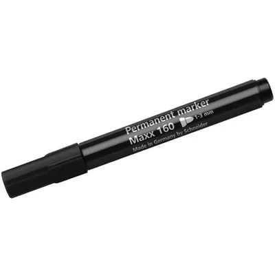 Produktbild von Schneider Permanentmarker Maxx 160 116001 Rundspitze 1-3mm schwarz