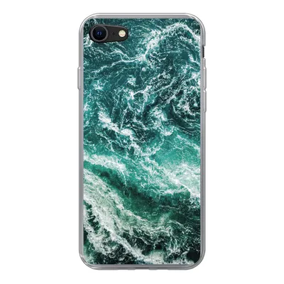 Produktbild von MuchoWow® Handyhülle Schutzhülle Hülle für iPhone 8 Marmor - Gemustert - Natursteine Silikon Softcase Handy Hülle - Schutzhaube