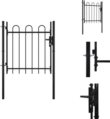 Obrázok produktu pre vidaXL Jednokrídlová plotová brána s konzolovým dizajnom 100 x 75 cm - Záhradné brány