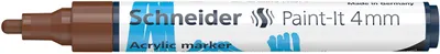Obrázek produktu pro Schneider akrylový popisovač Paint-It 320 4 mm hnědý