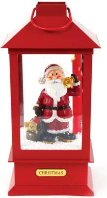 Obrázek produktu pro ACA Lighting plastový sněžný santa s hudbou, 2 MINI LED WW na baterie 3xAA, IP20, 16X16X35CM X0731106