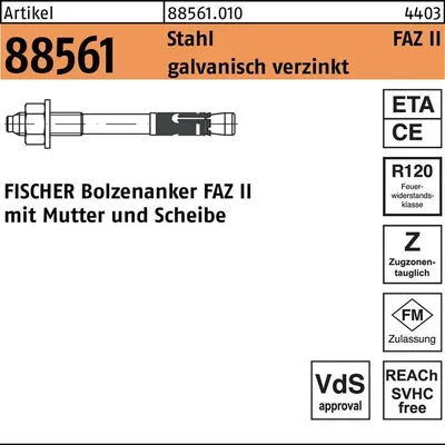 Produktbild von FISCHER FAZ II Plus 16/250, verzinkt