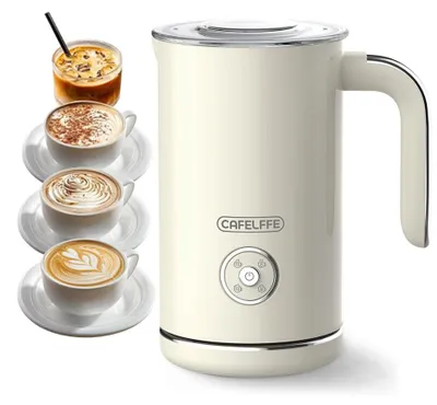 4-in-1 Milchaufschäumer, elektrisch, 240 ml, Edelstahl