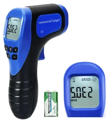 Productafbeelding van Contactloze Digitale Toerenteller (RPM Meter) voor Snelheid & Oppervlaktemeting