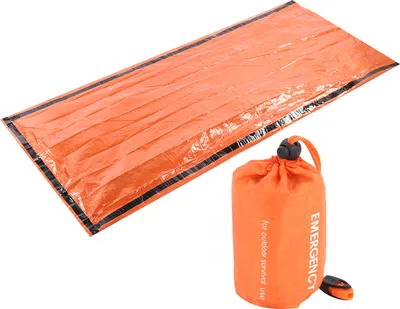 Zdjęcie produktu dla Outdoor wiederverwendbarer Notfallbeutel Wärme wasserdichtes Überleben Camping Reisen Orange