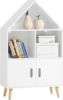 Produktbild von Kinderbuchregal - Spielzeug - MDF - Weiß - 60x103x30cm