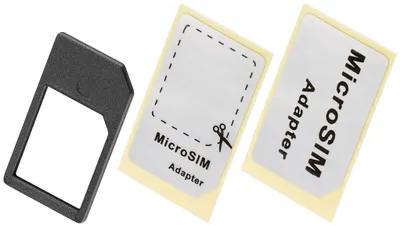 Produktbild von Goobay 42944 SIM-Kartenadapter, Schwarz - Micro-SIM auf SIM-Format