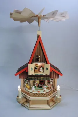 Produktbild von 2-stöckiges Adventshaus Engelsbäckerei elektrisch von Richard Glässer (53cm) von Richard Glässer