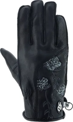 Obrázek produktu pro Dámské motocyklové rukavice Helstons Flower, černé, 7