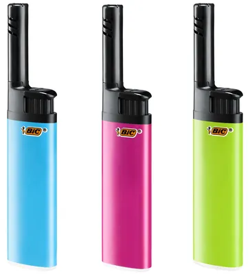 Produktbild von BIC Stabfeuerzeuge - 3 Stück Mini - Der handliche Hybrid aus Electronic und Stabfeuerzeug