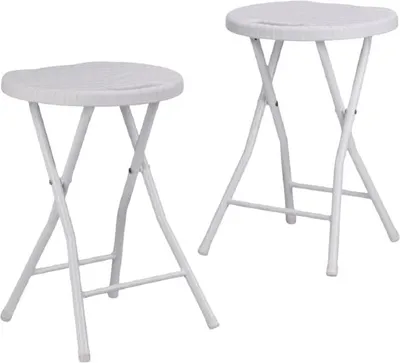 Produktbild von 2 Stk. Klapphocker aus Rattan