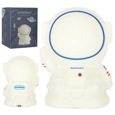 Zdjęcie produktu dla Kx4593 Lampka Nocna Silikonowa Biala Astronauta