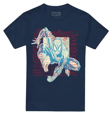 Produktbild von The Amazing Spider-Man - "Spectacular Ultimate Dad" T-Shirt für Herren/Damen Uni TV36476 (M) (Marine)