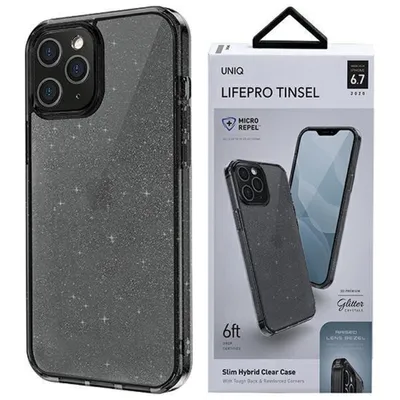 Produktbild von Uniq Etui Lifepro Tinsel Iphone 12 Pro Max 6,7"" Czarny/Vapour Smoke