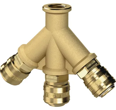 Zdjęcie produktu dla Gwint wewnętrzny rozdzielacza G 1/2 ″/19,17 mm, 3 złącza DN 7,2