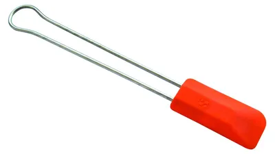Produktbild von Stielschaber Silikon klein orange