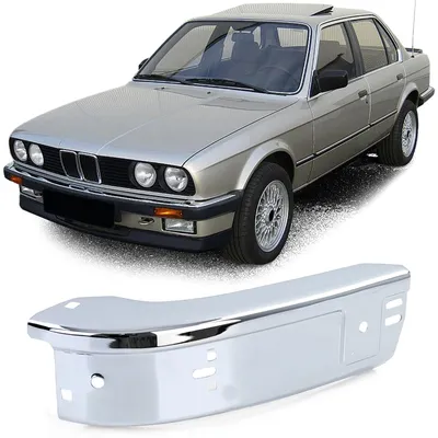 Für BMW 3er E30 ab 1982-1987 Front Stoßstange Chrom Ecke Links in der Farbe Chrom von Carparts-Online GmbH