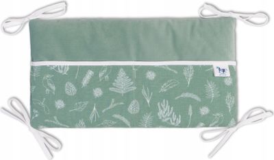 Pepi Babybett Organizer mit Honig Velvet - 42cm × 22cm - Spielzeugtasche Betttasche für Kinderbett Kinderzimmer für Windel Kleidung - Spring Paradise