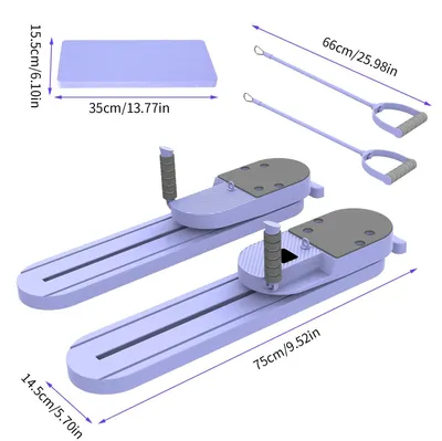 Immagine prodotto di Fitnessboard - Tavola per Pilates e flessioni - Multifunzionale - Sganciabile - Allenamento del core e degli addominali - Allungamento della schiena - Allenamento della forza - Viola