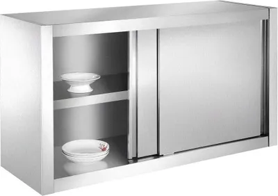 Obrázok produktu pre Bc-elec - SSC180 Kuchynská skrinka, nerezová nástenná skrinka 180x40x60cm ideálna pre reštaurácie, kuchyne, jedálne...