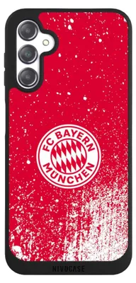 Produktbild von NIVOCASE Handyhülle für Samsung Galaxy A14 5G  Hülle NIVOpure Case Schwarz FC Bayern München FCB Offizielles Lizenzprodukt