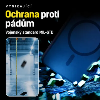 Obrázek produktu pro H Hardy Kryt na telefon pro iPhone 17, Ochranný MagSafe kryt odolný proti poškrábání, Černý, Obrázek vytvořený pomocí AI