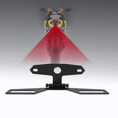 Image de Support de plaque d'immatriculation arrière réglable pour moto