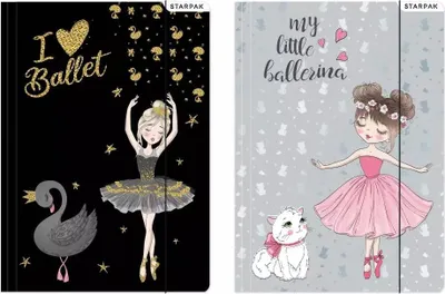 Produktbild von A4 Ballerina Mädchenmappe mit Gummiband