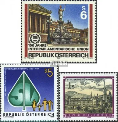 Produktbild von Briefmarken Österreich 1989 Mi 1964,1965,1967 (kompl.Ausgaben) postfrisch Sondermarken