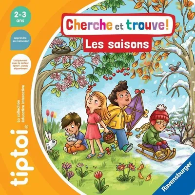 Produktbild von Ravensburger Tiptoi Interaktives Buch Cherche et Trouve Les Saisons, Elektronisches Lernspiel, Ab 2 Jahren, Orange